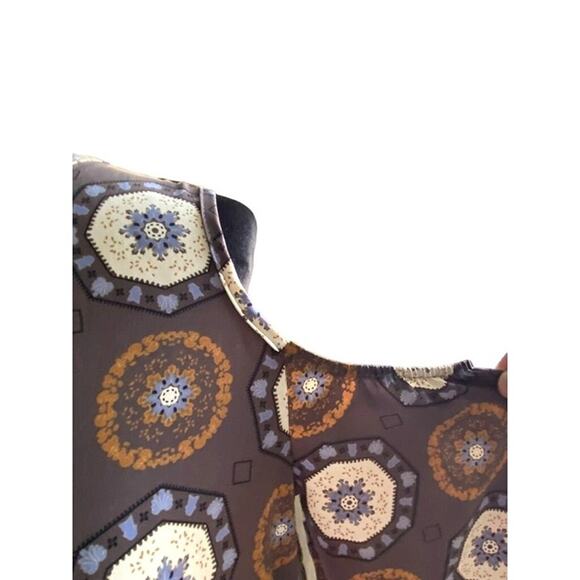 Ces Femme Mini‎ Dress Cold Shoulder Bell Sleeve Womens  L - Picture 12 of 12